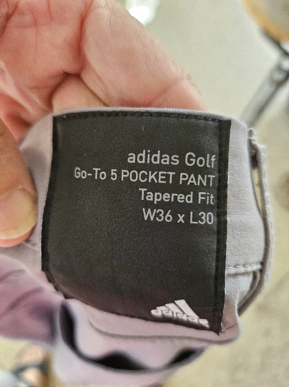 Adidas Go To 5 Pocket Men's Casual Grey Golf Pants Tapered 36x30